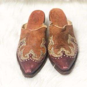 Old Gringo Western Leather Mule Shoes